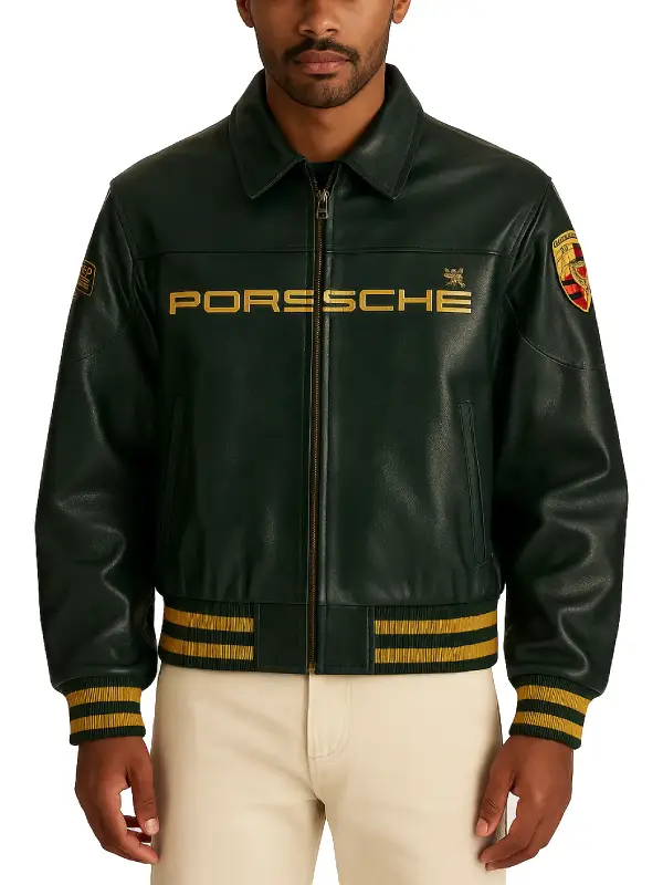 Why the Porsche Green Leather Jacket Defines Effortless Style