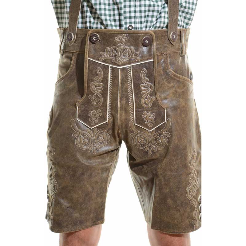 Mens-Rustic-Bavarian-Lederhosen-Short
